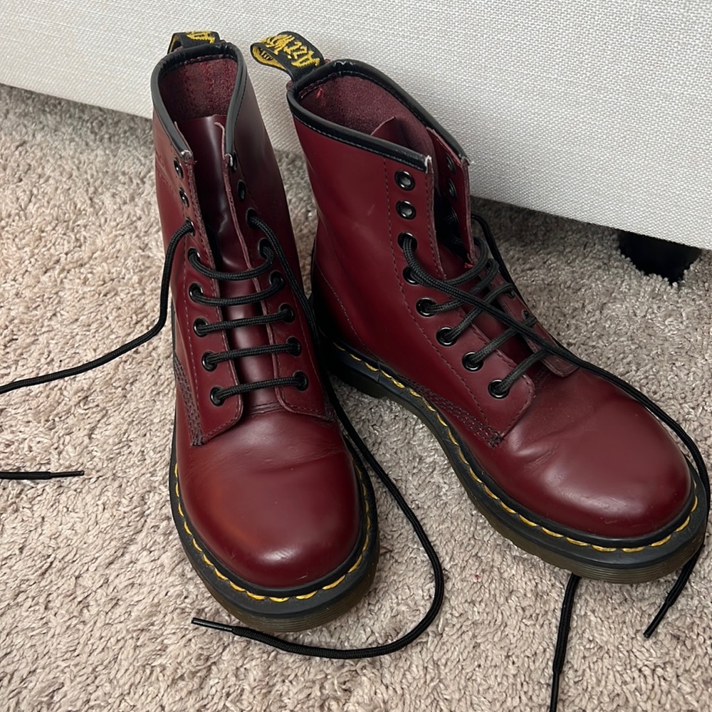 Dr. Martens vegan leather 1940 lace up boots, 5